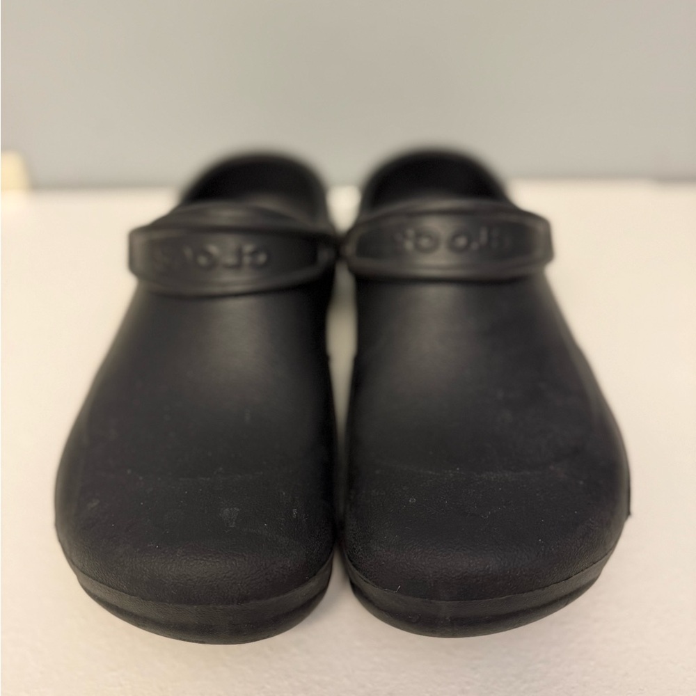 Crocs At Work Bistro Black Comfort Slip-Resistant Clogs Mens Size 9 Women’s 11